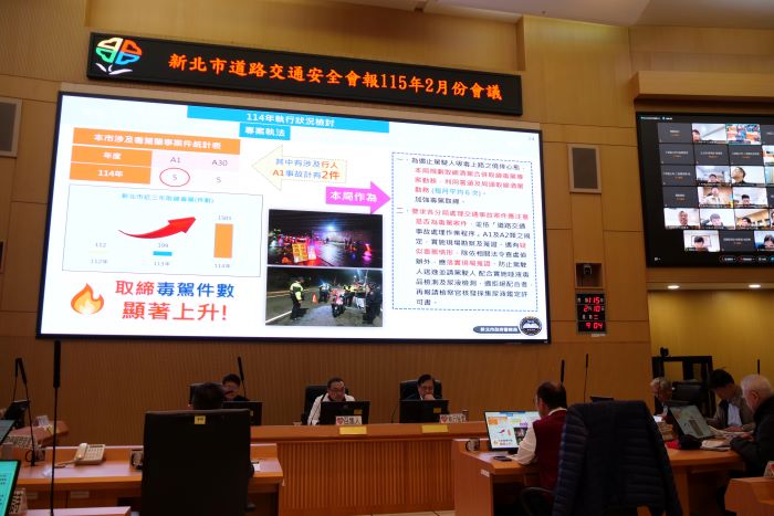 《圖說》道安大會強調「酒後不開車、開車不喝酒」，共同維護交通秩序與用路安全，平安過好年。〈交通局提供〉